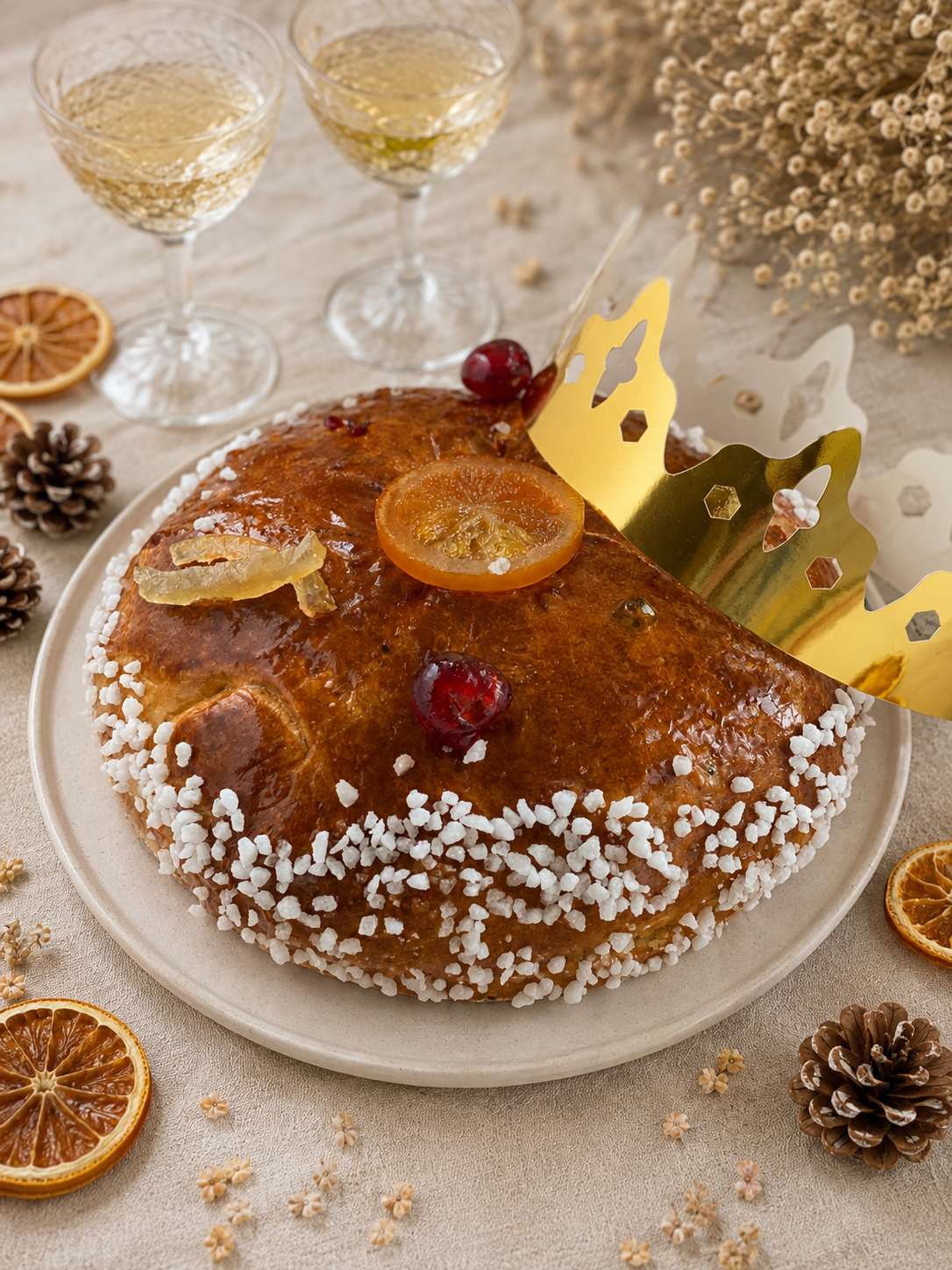 Couronne des rois aux fruits confits