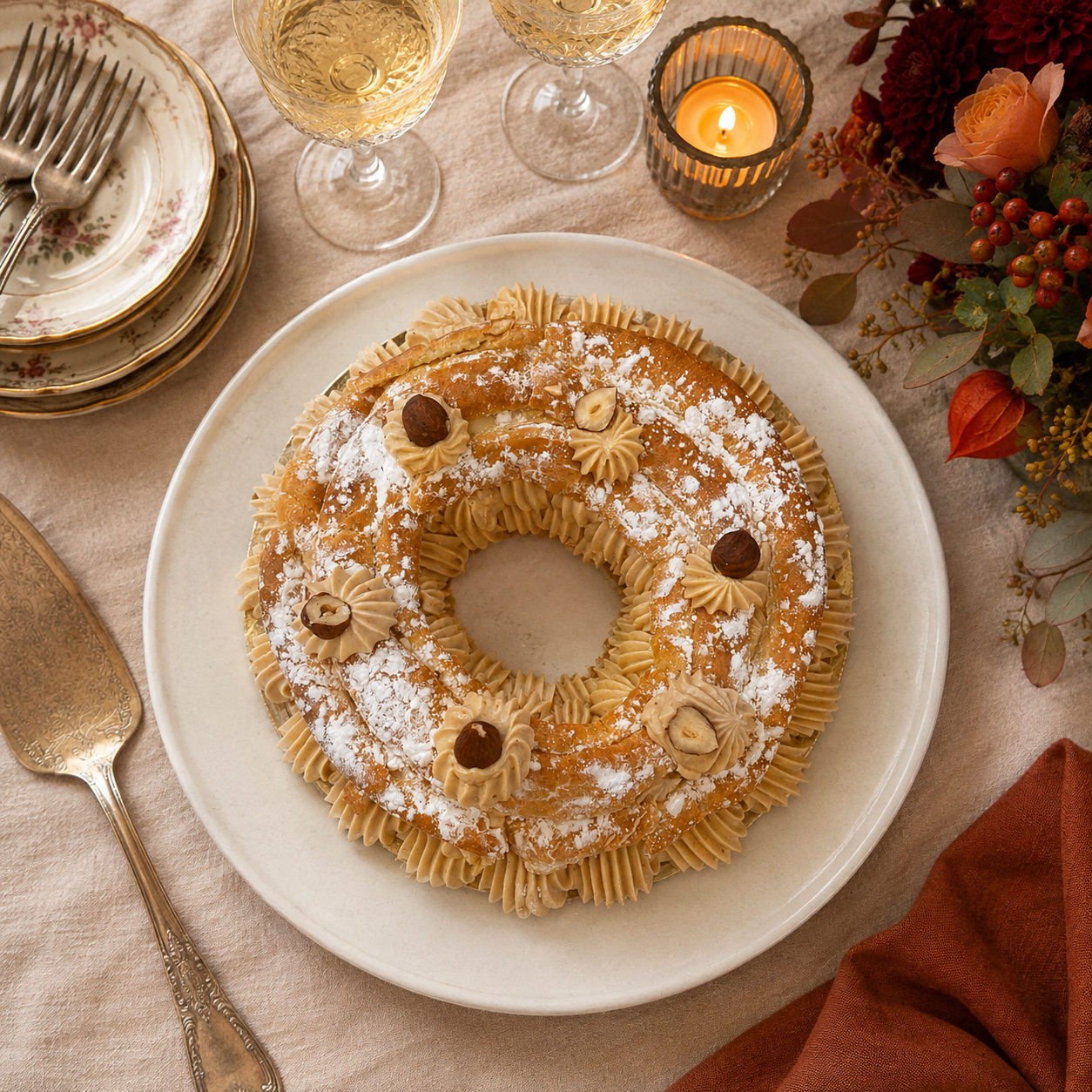 Paris-Brest praliné maison