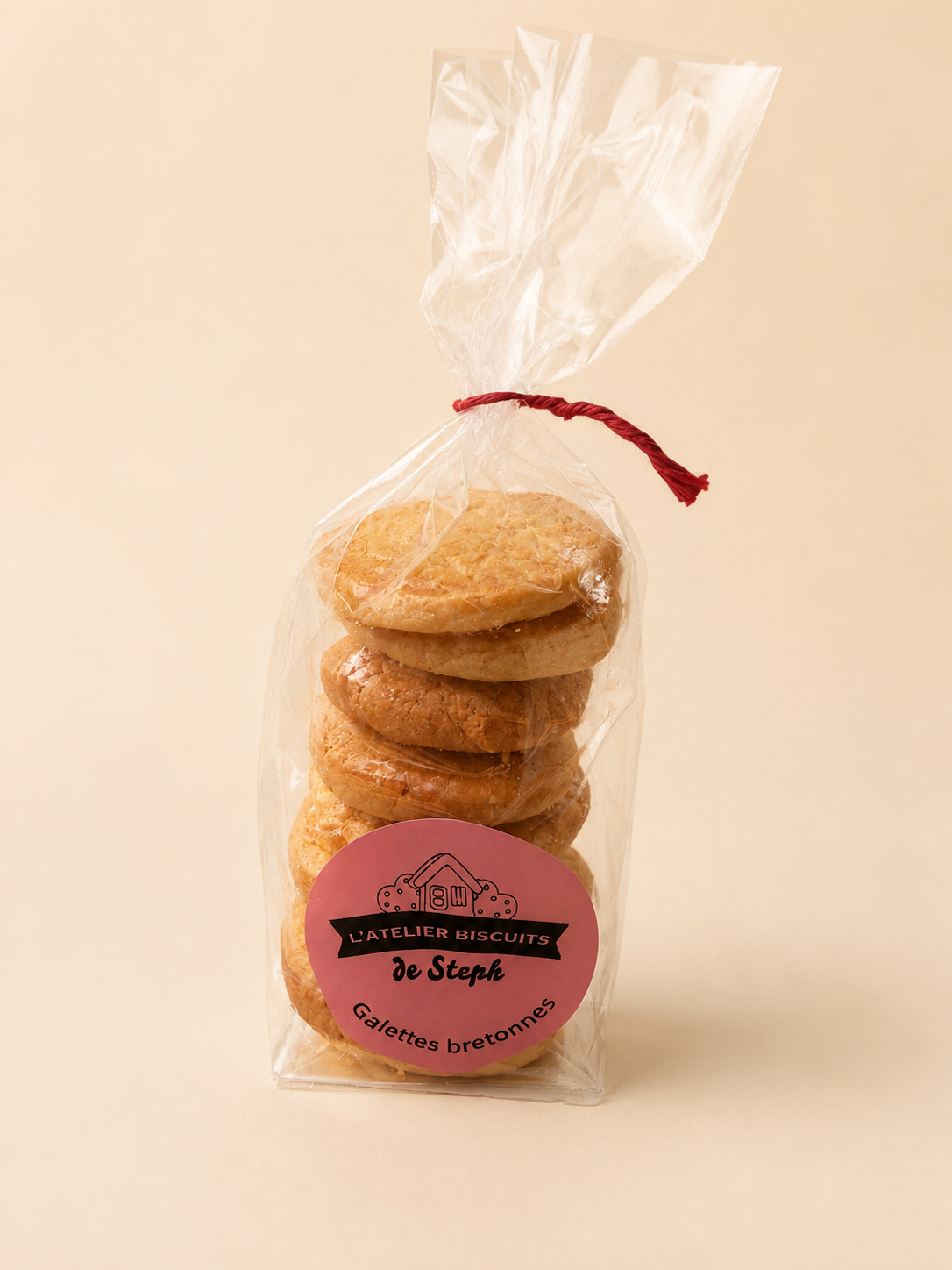Sachet de galettes bretonnes rondes et généreuses