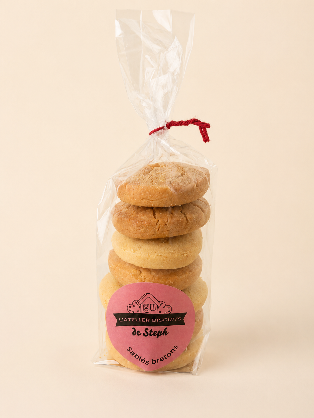 Sachet de sablés bretons épais et bien beurrés